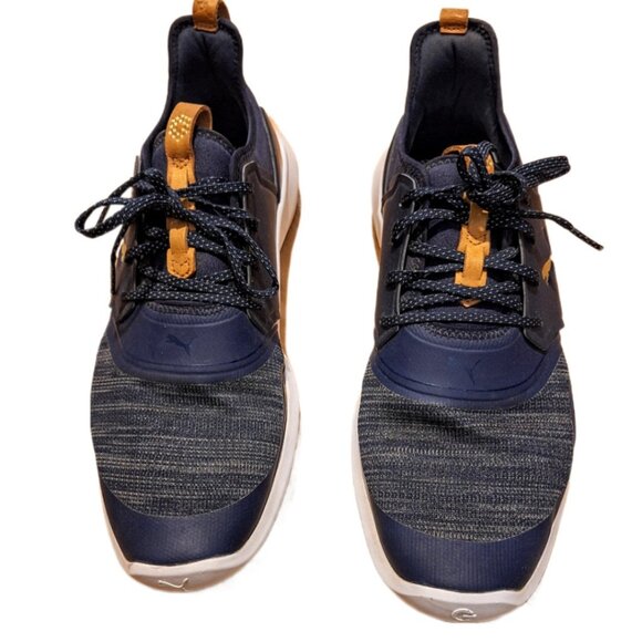 Men's Puma Golf Ignite Nxt Lace Spikeless Golf Shoe Size 11 Medium Dark Blue - Picture 2 of 11